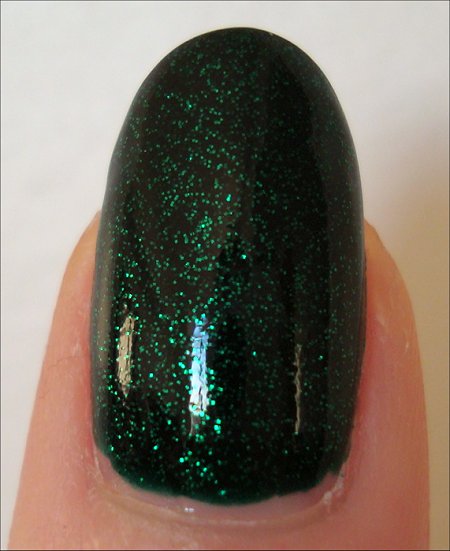 China Glaze Emerald Sparkle Swatch