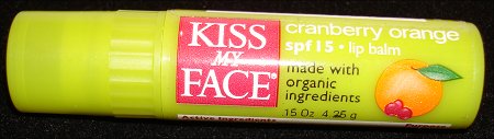 Kiss My Face Organic Lip Balm SPF 15 Cranberry Orange