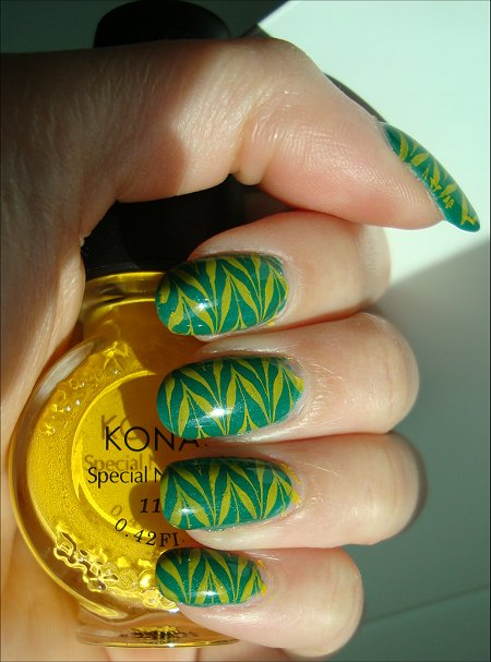 Yellow & Green Konadicure Swatches