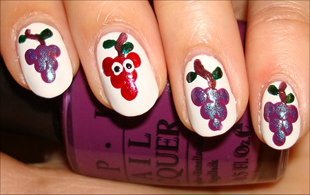 Grape Nail Art Pupils The Grapes of Wrath Manicure