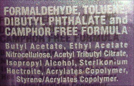 Zoya Adina Ingredients