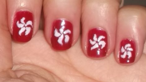 Image of Hong Kong Flag Nails