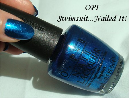 OPI Swimsuit Nailed It Swatches & Review