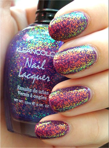 KleanColor Chunky Holo Purple Swatches & Review