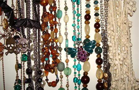 DIY Necklace Storage Idea