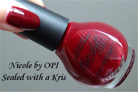 Nicole by OPI Sealed with a Kris Review & Pictures