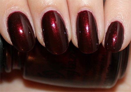 Candy Cane Nails Nail Art Tutorial Step 2 China Glaze Branding Iron Swatch