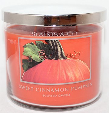 Slatkin & Co. Sweet Cinnamon Pumpkin Candle Review & Pictures Bath & Body Works