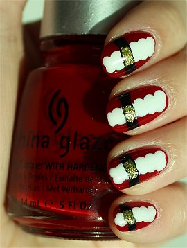 Sunlight Santa Nails Nail Art Tutorial, Swatches & Pictures