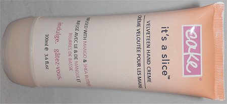 Cake Beauty It's a Slice Velveteen Hand Cream Review & Picture