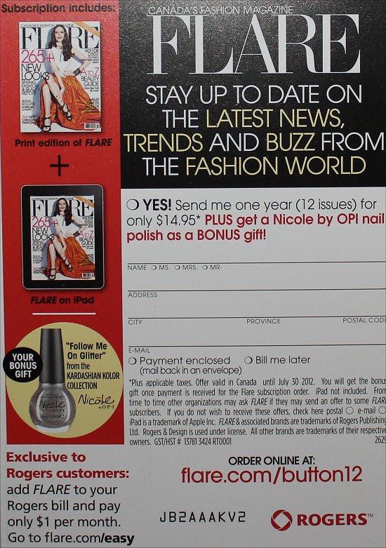 February 2012 Loose Button Luxe Box Review & Pictures Flare Magazine