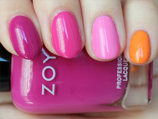 Zoya Skittle Manicure Nail Art