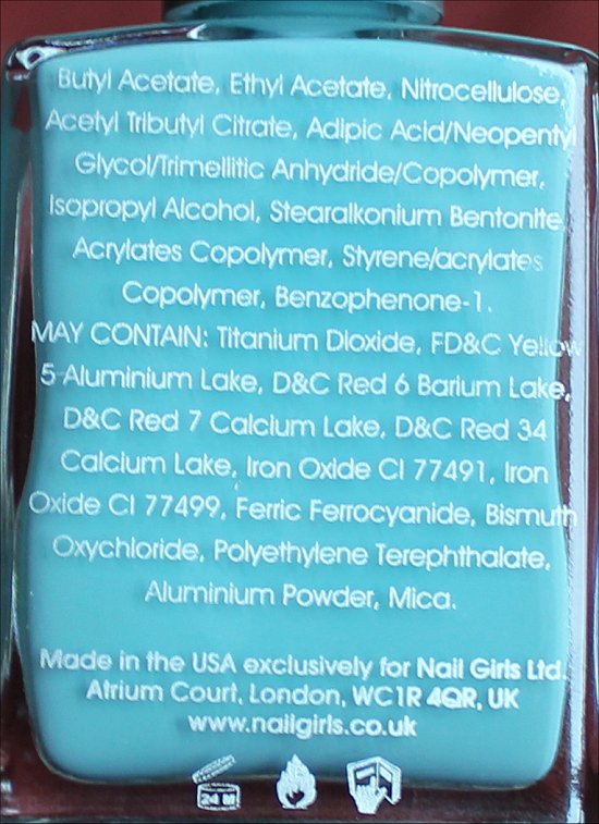 nailgirls Aqua 1 Ingredients, Review & Swatches