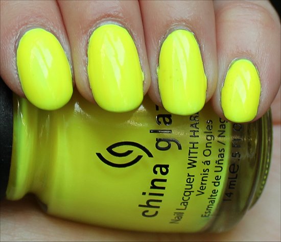 Yellow Polka Dot Bikini by China Glaze Swatch & Review