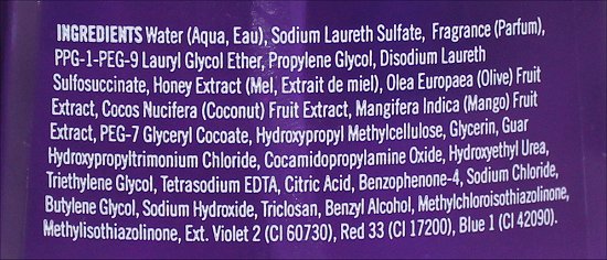 Bath & Body Works Brew Berry Hand Soap Ingredients
