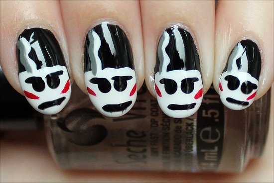 Bride of Frankenstein Nails Photos