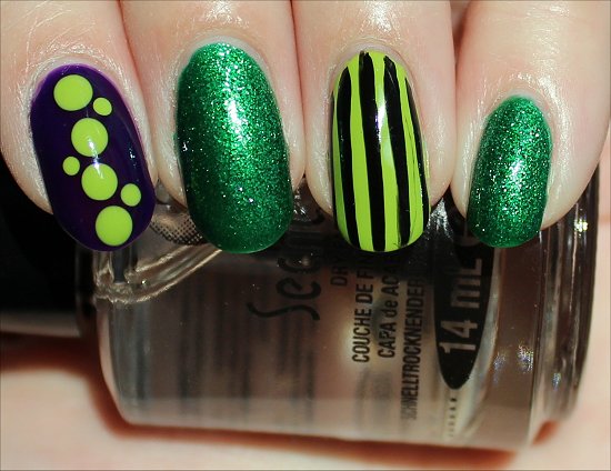 Nail Art Using Colours form the China Glaze Cirque du Soleil Collection