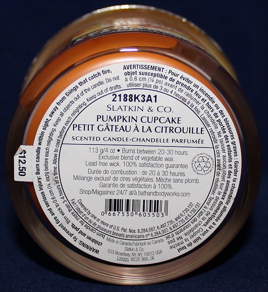 Pumpkin Cupcake Candle Slatkin & Co. Review