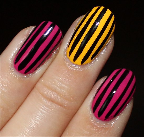 Nail Art: Vertical Stripe Nails | Swatch And Learn