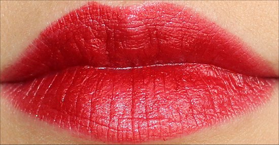 Milani Cherry Crave Lipstick Swatches, Review & Pics