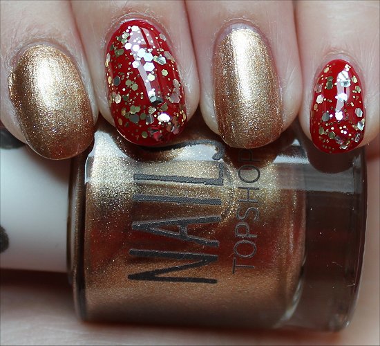 San Francisco 49ers Super Bowl Nail Art