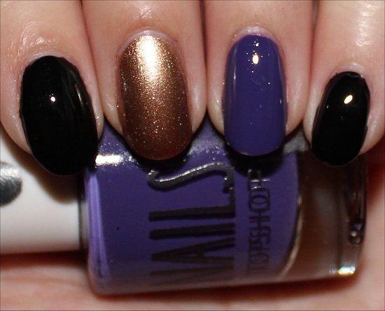 Super Bowl Nails Nail Art Ravens Team Colours