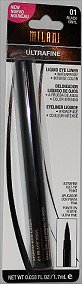 Milani Ultrafine Liquid Eye Liner Black Vinyl Swatches & Review