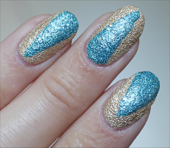 Liquid Sand OPI Bond Girls Nail Art