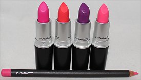 MAC Fashion Sets Haul, Photos & Pictures Heroine, Ablaze, Silly & Embrace Me Lipstick smaller