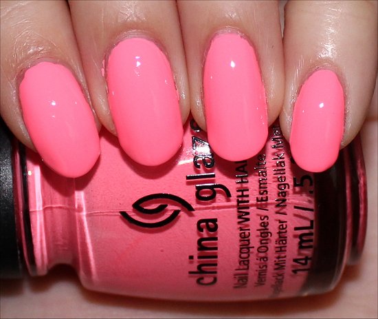 Neon & On & On China Glaze Sunsational Collection Swatches