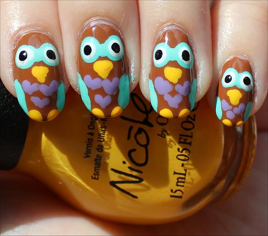 Nail Art Tutorial Owl Nails Owls