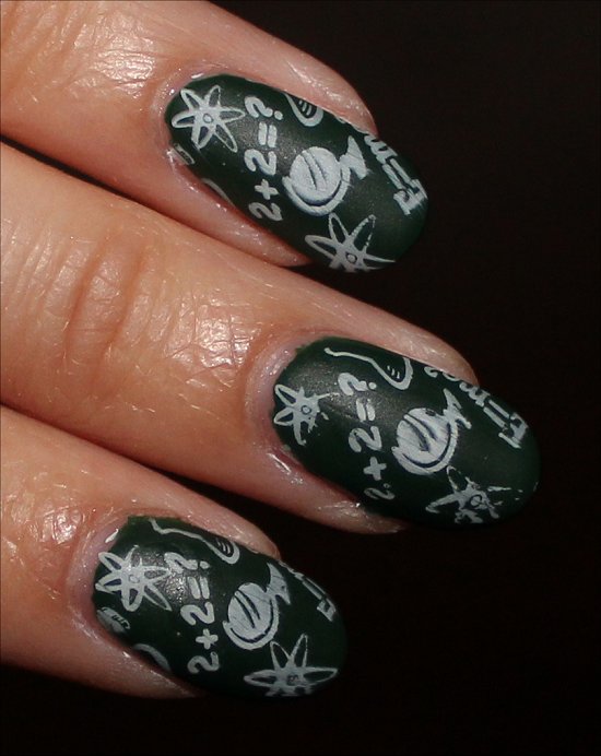 Chalkboard Nail Art