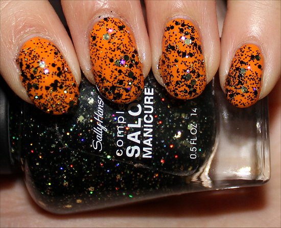 Wonderlust Holiday Collection Sally Hansen Midnight Glitz Swatches