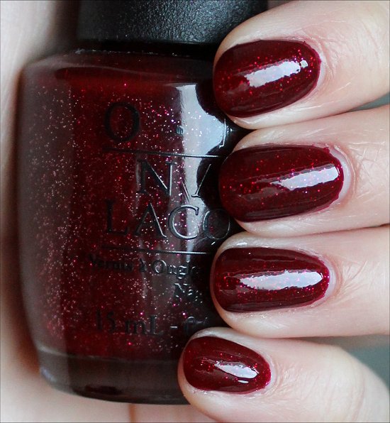 OPI Underneath the Mistletoe Swatches & Review