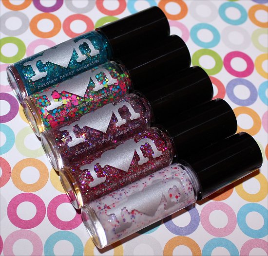 Rainbow Honey Glitter Nail Polish