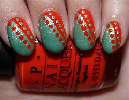 OPI Juice Bar Hopping Nail Art