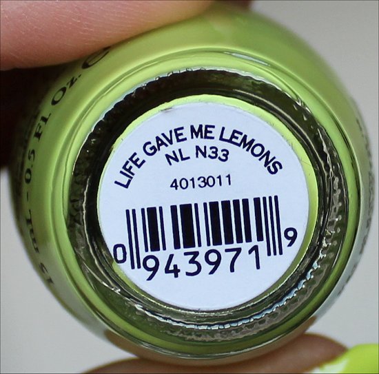 OPI Life Gave Me Lemons