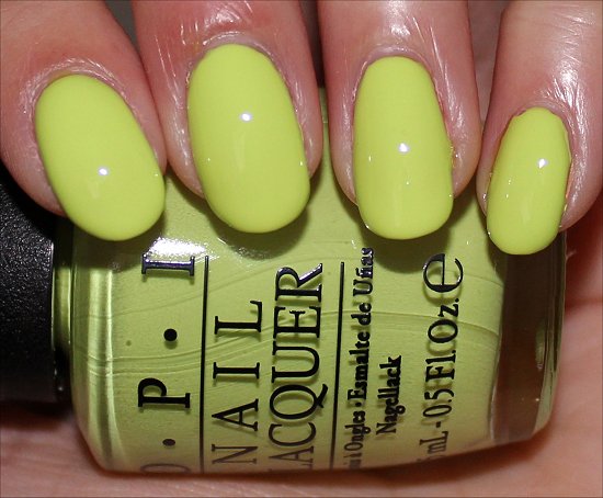 OPI Neons Collection Life Gave Me Lemons Swatch