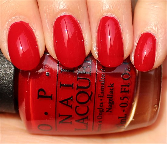 Red Hot Rio OPI Brazil Swatches