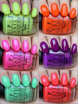 OPI Neon Collection Swatches
