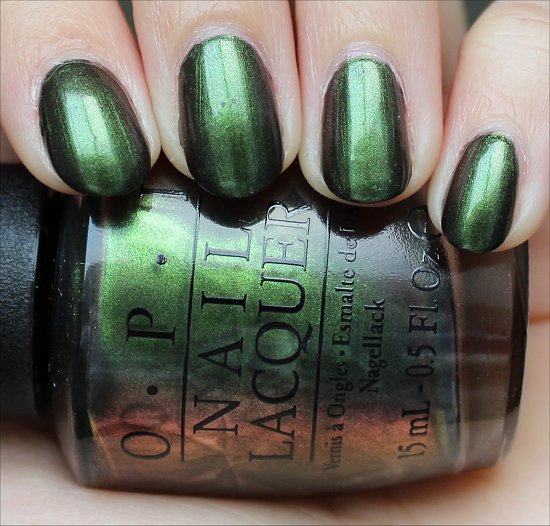 OPI Green on the Runway Swatches