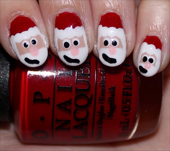 Santa Claus Nail Art