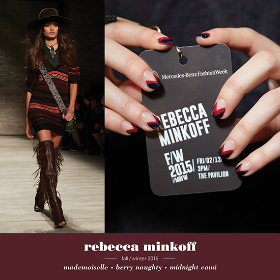 Essie New York Fashion Week 2015 Rebecca Minkoff