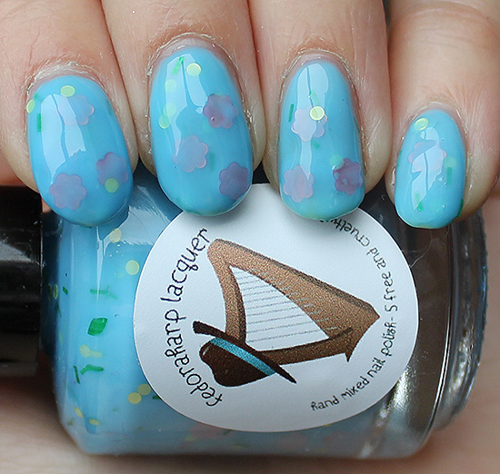 FedoraHarp Raindrops on Roses Swatch & Review