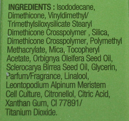 The Body Shop Wonderblur Ingredients