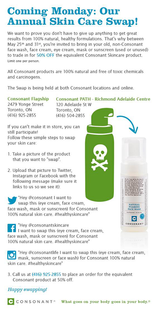 Consonant Skincare Healthy Skincare Swap