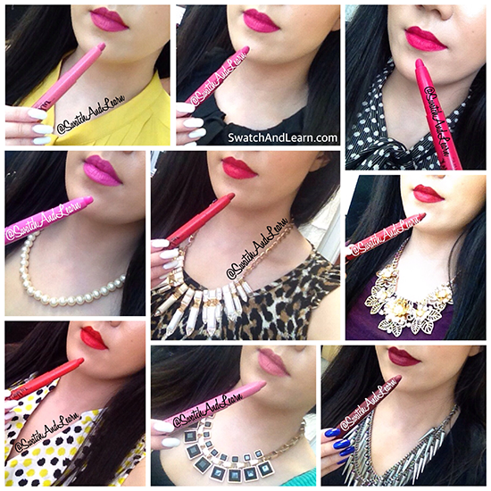 Maybelline Color Blur Matte Pencil Swatches Review