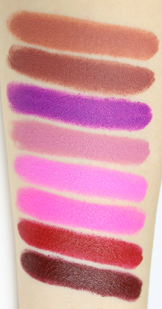 Maybelline Creamy Mattes Lipstick Swatches