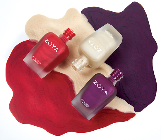 Zoya Matte Velvet Collection Winter Holiday 2015