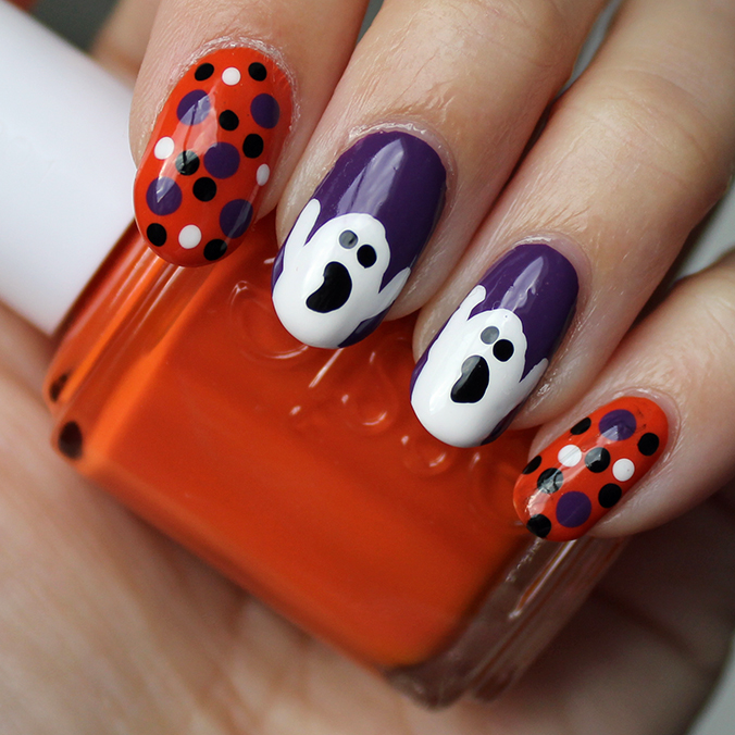 Essie Roarrrrange Halloween Nail Art